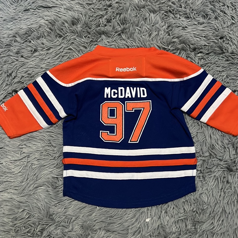 Reebok NHL Oilers Connor Mcdavid Jersey INF Size 12-24 months BNNT